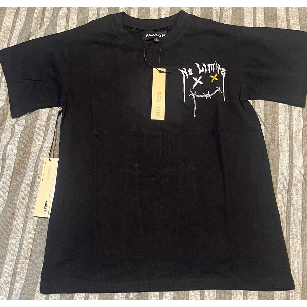 Reason Brand No Limits Just Legends Graphic T-Shirt Black Size Small NWT